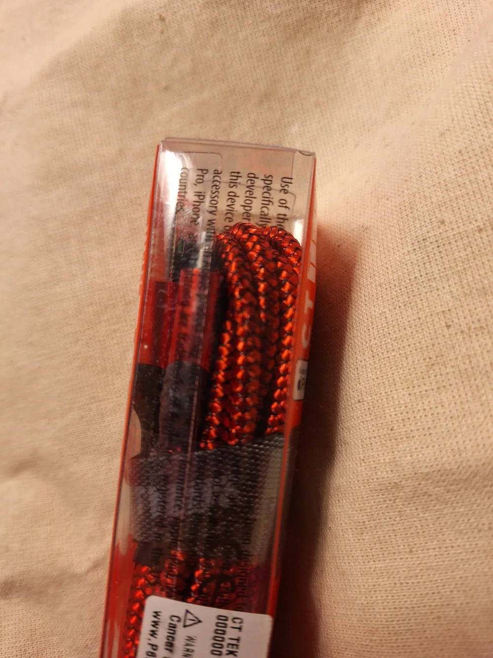 Iphone Ipad Lighting Charging Cable CT TEK 6ft Apple Certified Braided Nylon New